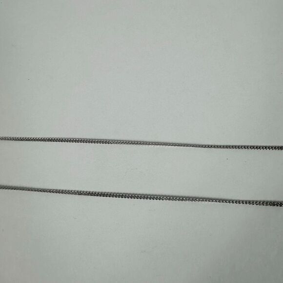 Christian Dior Letter “D” Y-Drop Silver Tone Rhinestone Pendant Necklace - Picture 4 of 11